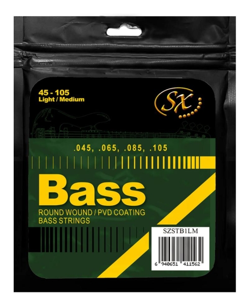 SX Strings E-Baß Saitensatz, Light/Medium .045 bis .105